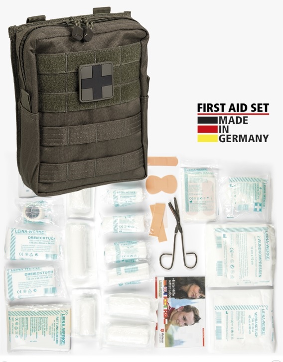 LARGE 43-PIECE FIRST AID SET LEINA - OLIV